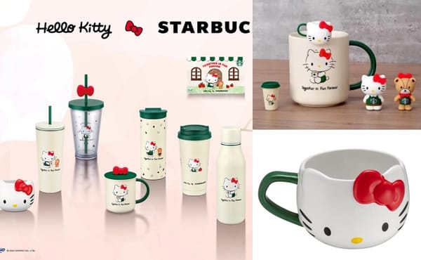 HELLO KITTY X 星巴克超可愛聯名，限定商品及價格公開，首次推出杯緣子盲盒～太想要了啦！